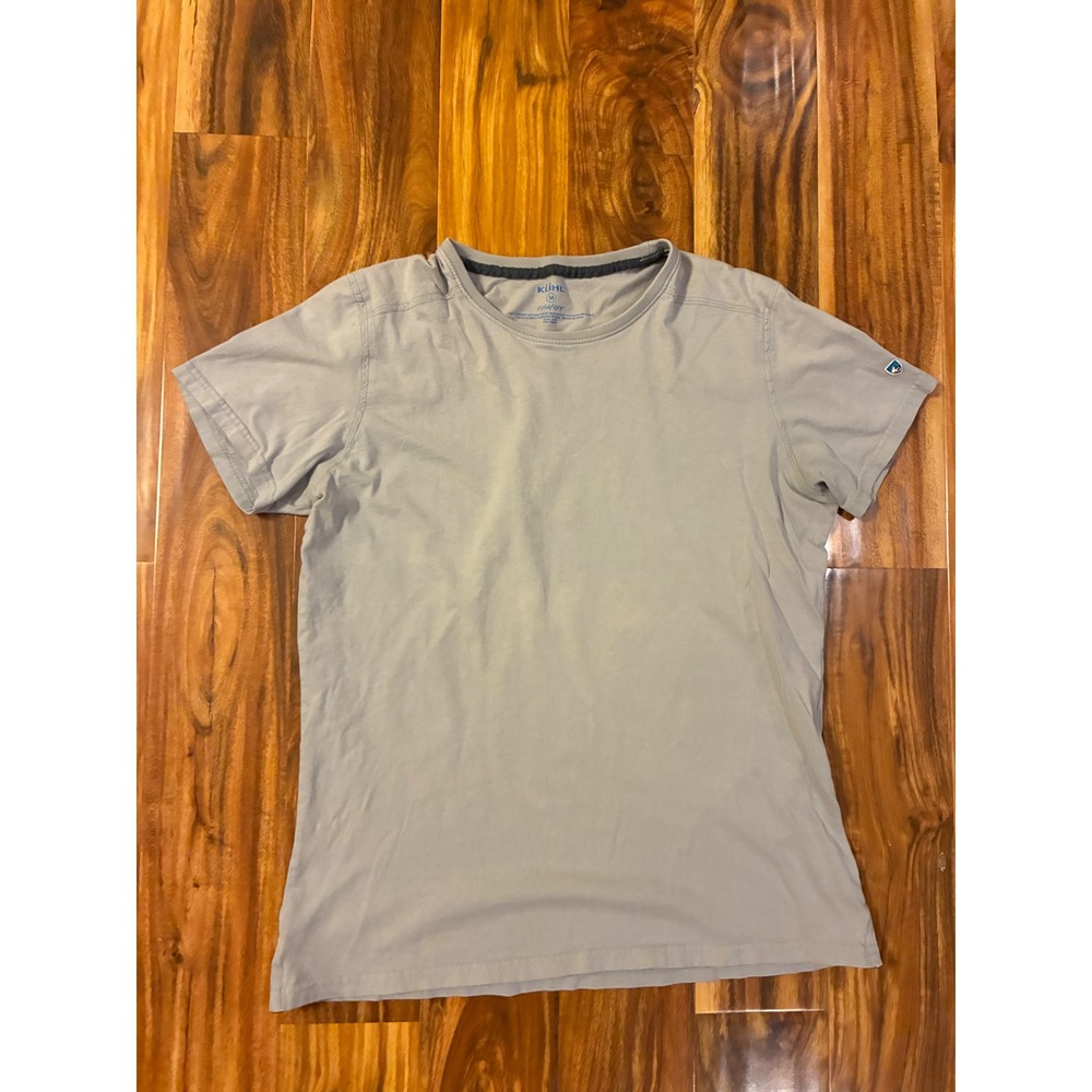 Kuhl Wildfibre Mens Organic Cotton Short Sleeve T-Shirt Light Grey Medium